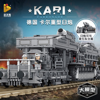 PANLOS 628008 Mortero Carl de la Segunda Guerra Mundial, Juguetes de Construcción DIY, Bloques de Construcción, Juguetes de Anime para Niños Grandes