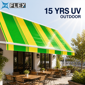 <span class=keywords><strong>Tissu</strong></span> en bâche PVC tissé FLFX résistant aux UV, imperméable et antistatique |   Matériel rayé <span class=keywords><strong>pour</strong></span> auvents et tentes - Product Image 2