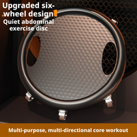 Discos Deslizantes PP de 6 Ruedas para Ejercicios Abdominales, Antideslizantes, para Gimnasio en Casa, Placas Deslizantes para Pilates, Venta al Por Mayor, Fabricante OEM