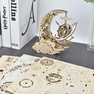 Giữa mùa hè đêm sao <span class=keywords><strong>3D</strong></span> gỗ Câu Đố Dreamy handmade giáo dục đồ chơi cho trẻ em và người lớn tuổi 5-7 colorable ghép hình cho DIY vui vẻ - Product Image 4