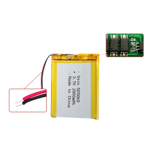 맞춤형 <span class=keywords><strong>3.7V</strong></span> 리튬 폴리머 7.4Wh 2000mAh <span class=keywords><strong>Lipo</strong></span> 배터리 505060 PCB 맞춤형 파우치 리튬 이온 배터리 - Product Image 1