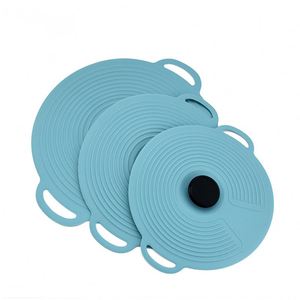Tapas de Silicona Reutilizables Resistentes al Calor, Aptas para Alimentos, con Sello de Succión para Tazones, Ollas y Sartenes, Ecológicas y Aptas para Horno - Product Image 3