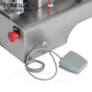 ZONESUN Trộn Với Nóng Phụ Rất Nhớt Chất Liệu Dán Đường Nước Sốt Sô Cô La Bao Bì Thiết Bị Máy Rót Chai - Product Image 5