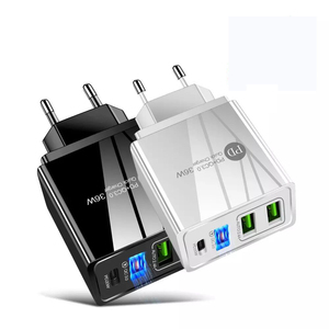 Adaptateur de charge rapide 4 USB 36W - <span class=keywords><strong>Chargeur</strong></span> mural USB Type C - Compatible avec le <span class=keywords><strong>chargeur</strong></span> <span class=keywords><strong>iPhone</strong></span> <span class=keywords><strong>12</strong></span> pour <span class=keywords><strong>iPhone</strong></span> <span class=keywords><strong>12</strong></span> Pro Max - Product Image 1