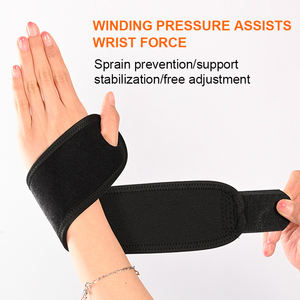 ผ้าพันข้อมือแบบปรับได้ ระบายอากาศ สีดำ ยี่ห้อ Whizz Sport พร้อมผ้าเมอร์เซนซ์ สำหรับออกกำลังกายที่ยิม - Product Image 5