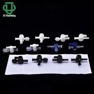 วาล์วลูเออร์แบบ 3 ทาง ยี่ห้อ JU Collection ชนิดปลั๊ก สำหรับเปลี่ยนทิศทางการไหล ใช้ในห้องปฏิบัติการทางการแพทย์ สำหรับของเหลวที่เป็นกรดอ่อนและด่าง แรงดันต่ำ 0-1 MPa - Product Image 1