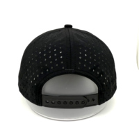 Casquette de Baseball à séchage rapide classique Vintage 5 panneaux chapeau de Golf pour adultes personnalisé en caoutchouc Patch Logo fait Oxford tissu en gros