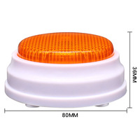 Bouton-poussoir en plastique ABS, 1 pièce, cadeau amusant, commande vocale, pour enregistrement vocal
