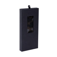 Boite d'emballage sur feuille chaude, couvercle rigide, OEM, pour téléphone portable, incrustation en velours, couleur noire, pièces