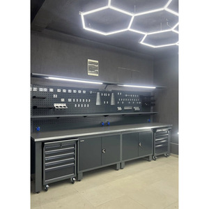 Banc de travail de 3,7 mètres IE.36.15.72 Armoire à outils en métal industriel robuste personnalisable et durable avec tiroirs e - Product Image 5