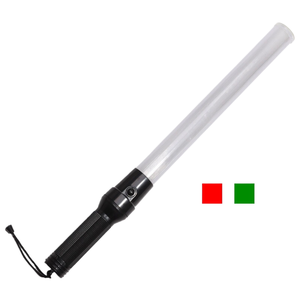 交通安全のために2つのAAバッテリーに対応した充電式LED交通制御バトンポータブルワーニングスティック - Product Image 1