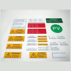ป้ายเตือน ABS แบบสลักด้วยเลเซอร์ชุดป้ายแผงโซลาร์มาตรฐานออสเตรเลียแผ่นพลาสติก ABS ทนทาน - Product Image 6