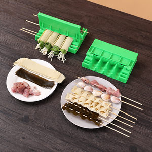 Home Kitchen Barbecue Stringer BBQ Beef Vegetable String Grill Device Box Machine Meat Skewers Kabab <strong>Maker</strong> - Product Image 3