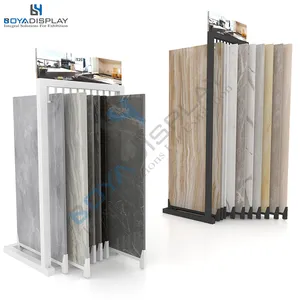 2024 Hot Selling Ceramic Tiles Showroom Display Racks Stands Metal Display Design For Tile Size 600*1200mm 24*48inch