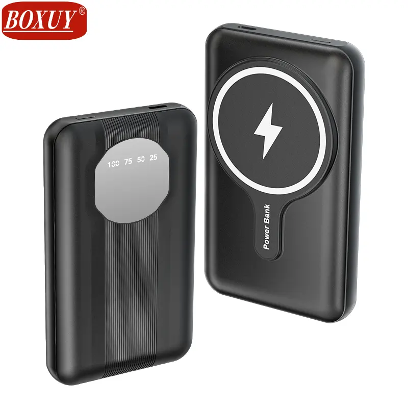 Mini super thin fast charging safe portable magnetic wireless 15W power bank 10000mah for iphone 13 pro max