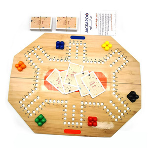 Vente en gros <span class=keywords><strong>de</strong></span> jeux <span class=keywords><strong>de</strong></span> <span class=keywords><strong>société</strong></span> Jackaroo en bois pliables numérotés pour adultes et enfants, <span class=keywords><strong>2</strong></span>, 3, 4, 6 <span class=keywords><strong>joueurs</strong></span>, avec cartes <span class=keywords><strong>de</strong></span> poker Jackaroo et billes - Product Image 1