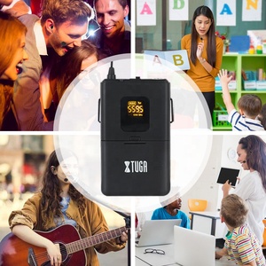 Top qualité portable uhf sans fil mini micro cravate avec casque - Product Image 2