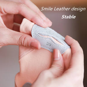 121131008 Scarpe da Danza Classica per Bambina in Tela di Cotone Elasticizzata, <span class=keywords><strong>Ballerine</strong></span> Slip-On con Inserti in <span class=keywords><strong>Pelle</strong></span>, Scarpe Basse da Donna - Product Image 3