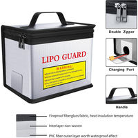 Grande capacité ignifuge anti-déflagrant fermeture à glissière pochette Lipo batterie stockage coffre-fort garde usage spécial sacs étuis