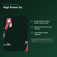 Tondeuse à gazon sans fil 21V, batterie lithium, débroussailleuse haute puissance, machine de désherbage pour jardin domestique avec pack de 10 cellules