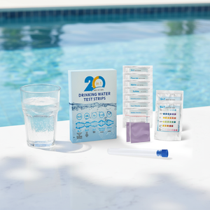 Tiras Reactivas para Análisis de Agua 20 en 1 para Piscinas y Acuarios, <span class=keywords><strong>Kit</strong></span> de Prueba de Calidad del Agua W-20 - Product Image 2