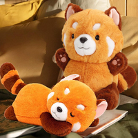A086 Peluche de Panda Rojo, Muñeco de Peluche Suave, Figuras de Dibujos Animados, Juguetes, Regalo ODM para Niños, Novia, Cumpleaños, San Valentín, Peluche de Elmo