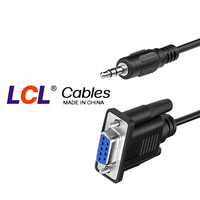 Cable Serial DB9 Hembra a TRS 3.5mm Macho, Blindado e Impermeable, de Primera Calidad, para Computadora e Impresora