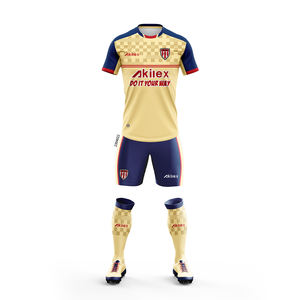 Tenues <span class=keywords><strong>de</strong></span> sport Akilex <span class=keywords><strong>2023</strong></span>, 100% polyester <span class=keywords><strong>de</strong></span> haute qualité, vêtements <span class=keywords><strong>de</strong></span> football professionnels, design personnalisé par sublimation, t-shirts <span class=keywords><strong>de</strong></span> football pour hommes - Product Image 1