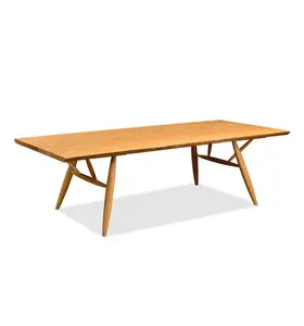 Escandinavo muebles madera de haya sólida mesa de comedor de madera