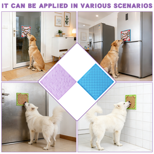 Alfombrilla de silicona de grado alimenticio para perros y gatos, comedero lento con ventosa, tapete de rompecabezas para baño, aseo, entrenamiento y alivio de la ansiedad - Product Image 6