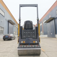 1.5 2 3 tonnes moteur diesel Mini compacteur Double tambour Mini système de rouleau de route vibrant Rouler sur le rouleau