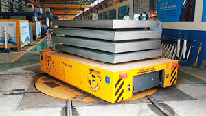 PERFTE Chine Fournir Charge Lourde En Acier Wagon De Transfert Chariot Bobine Upender Alimenté Par Batterie Rail Chariot Mieux - Product Image 4