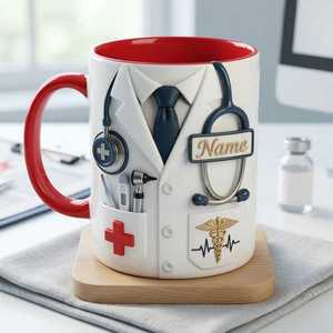 <span class=keywords><strong>Tasse</strong></span> à café décorative en céramique Lady Wind Design, compatible lave-vaisselle et micro-ondes, idéale <span class=keywords><strong>pour</strong></span> un cadeau de la Journée des infirmières - Product Image 1