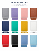 Porte-passeport en cuir PU avec logo personnalisé, portefeuille de voyage, fentes pour cartes, couverture de passeport, OEM ODM, cadeau d'entreprise, vente en gros
