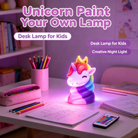 Kit de peinture DIY Lampe Licorne et Artisanat Lune pour Chambre à Coucher, Édition pour Détaillants et Acheteurs Professionnels, Sélection pour la Revente Mondiale