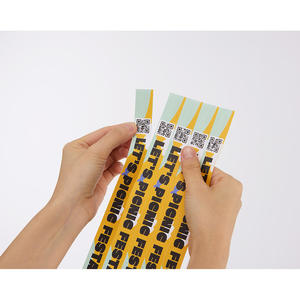 สายรัดข้อมือ AnyWristband สีสันสดใส ทำจากวัสดุ TYVEK แบบเชื่อมต่อ ขนาด 19 มม. (3/4 นิ้ว) พร้อม QR โค้ดสำหรับการเข้าชม - Product Image 5