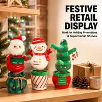 Offre Spéciale : Jouet en Peluche de Noël Électrique de 30 cm – Lots de Peluches et Animaux en Peluche de Noël