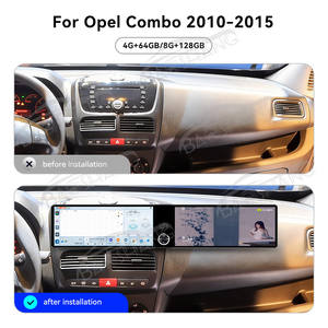 Autoradio Baoshang Dual 12.3'' Android 13 con Carplay per <span class=keywords><strong>Opel</strong></span> <span class=keywords><strong>Combo</strong></span> 2010-2015, Navigazione GPS Multimediale con Controllo Vocale - Product Image 2