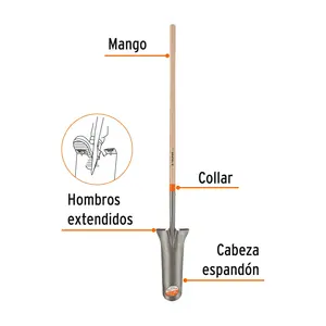 Ciseaux de jardin classiques BOX 3, manche long 49'', TRUPER - Product Image 2