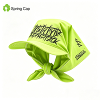 Casquette Bandana Y2K Personnalisée avec Impression par Sublimation, Motif Graphique, Protection Solaire, Écharpe, Casquette de Baseball, Streetwear, Fabricant OEM