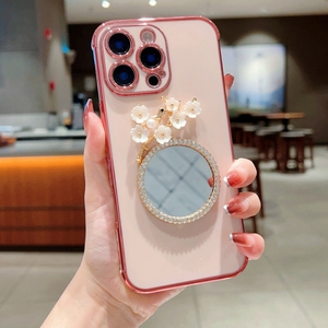 Para iPhone 11/12 Pro/13 <span class=keywords><strong>Mini</strong></span>/14 Plus Mirror Flower Funda a prueba de golpes Funda blanda, Funda para teléfono móvil para Google <span class=keywords><strong>Pixel</strong></span> <span class=keywords><strong>7A</strong></span> - Product Image 6