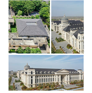 Kostengünstige Moderne Quadratische Villa-Dachziegel Wasserdichte Farbbeschichtete Terrakotta-Keramik-Dachziegel Feuerfest Windbeständig - Product Image 3