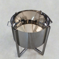 Réservoir conique en acier inoxydable sur mesure, fond conique, processus de découpe laser et de pliage, fabrication de tôles sur mesure
