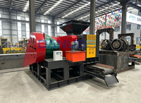 Machine de briquetage hydraulique contrôlée par PLC, équipement de production automatique de briquettes de charbon de bois