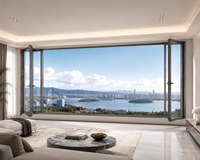 Ventanas de Aluminio con Microventilación, Modo Inclinable, Seguras, con Aislamiento Térmico, Resistentes a Impactos, con Espacio de 6mm y 8mm para Intercambio de Aire Fresco
