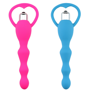 Vibratore Anale con Perline Vibranti, Massaggiatore Prostatico Gay, Plug in Silicone Morbido per Glutei, Dildo per Coppie, Prodotti per il Sesso - Product Image 4