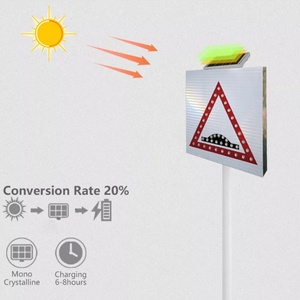 Señal de Advertencia Intermitente para Peatones de Aluminio que Cumple con las Normativas Gubernamentales, con Sensor Infrarrojo - Product Image 6