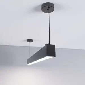 Profil Linkable LED Luminaire Linéaire Dimmable Éclairage Avec Primatic Diffuseur Anti-Glar UGR<19 pour salle de réunion de bureau