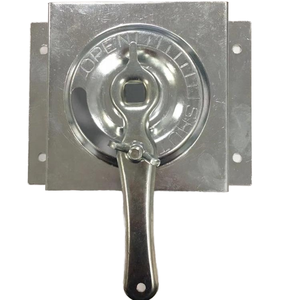 주거용 상업용 병원 및 학교용 손잡이가 있는 아연 도금 강철 사분면 댐퍼 핸들 플레이트 HVAC 원형 댐퍼 - Product Image 1