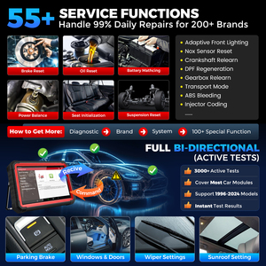 2025 mới ra mắt x431 pro3s + v5.0 10.1 '12 V Xe Công cụ Chẩn đoán tự động <span class=keywords><strong>OBD</strong></span> OBD2 đọc mã máy quét hoạt động kiểm tra ECU mã hóa - Product Image 6